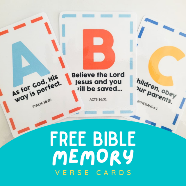 FREE ABC Bible Verse Cards - Image 2