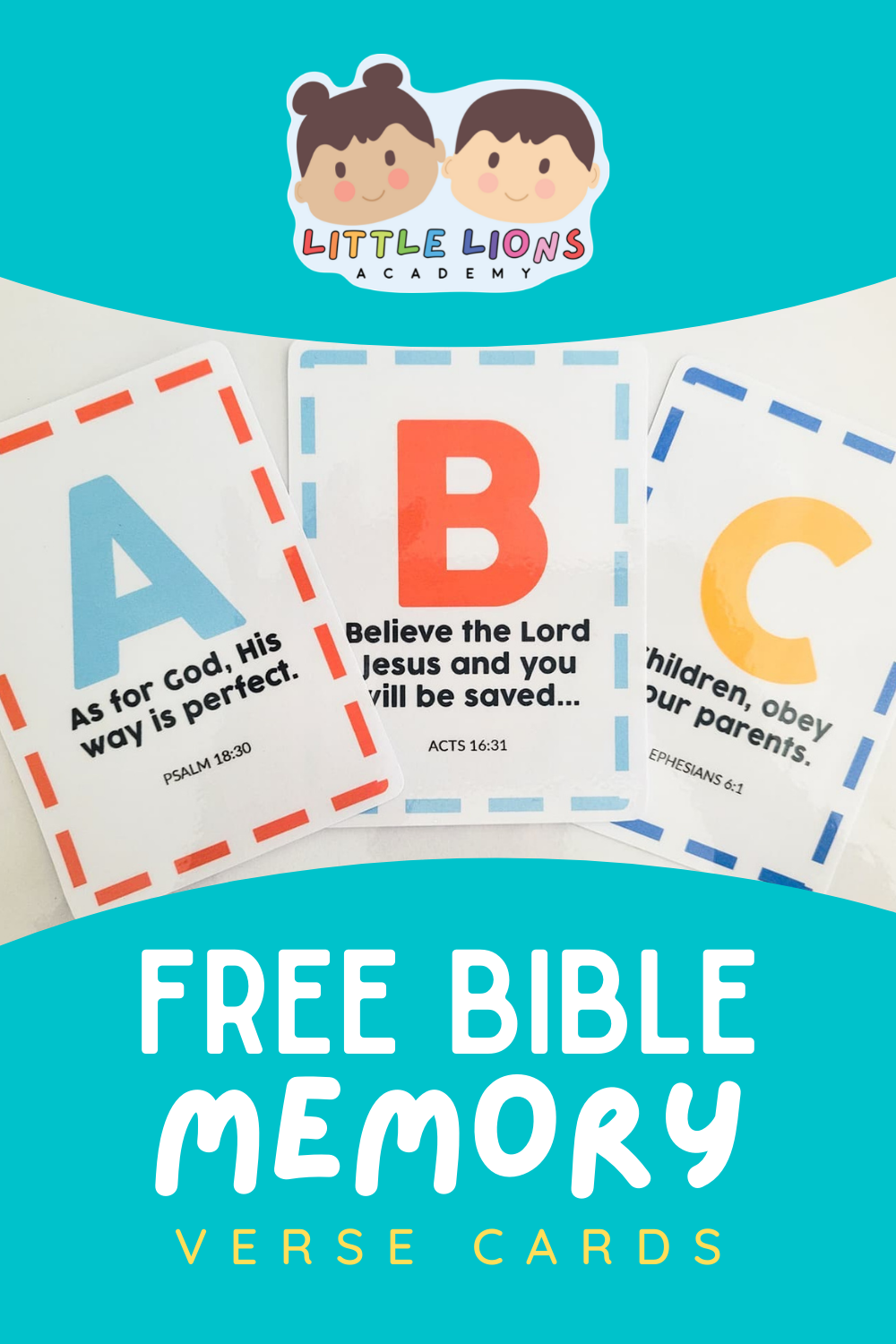 Bible memory verse cards Pin