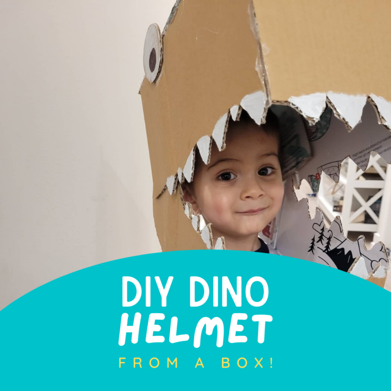 How to Make a Dinosaur Head from a Cardboard Box
