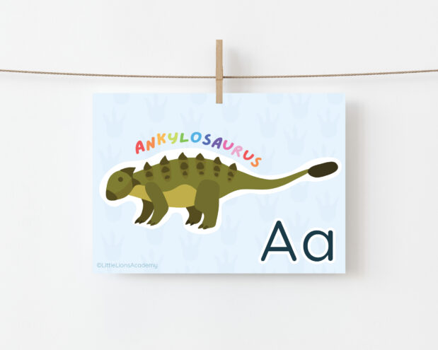 ABC Dinosaur Flashcards