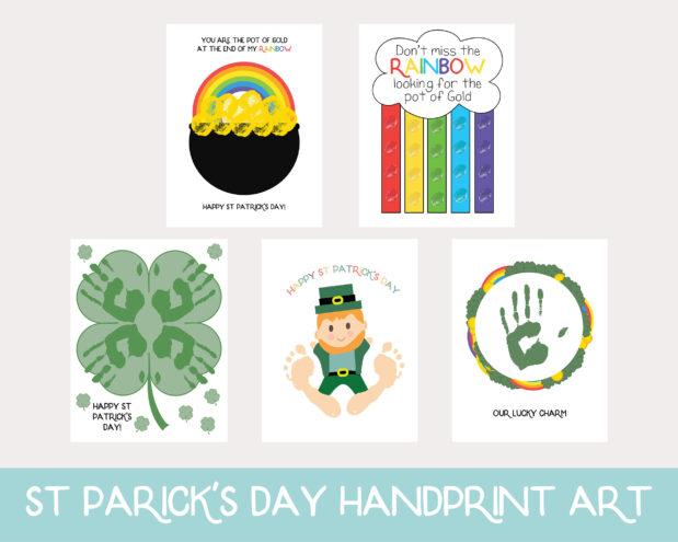 St Patricks Day Handprint Art