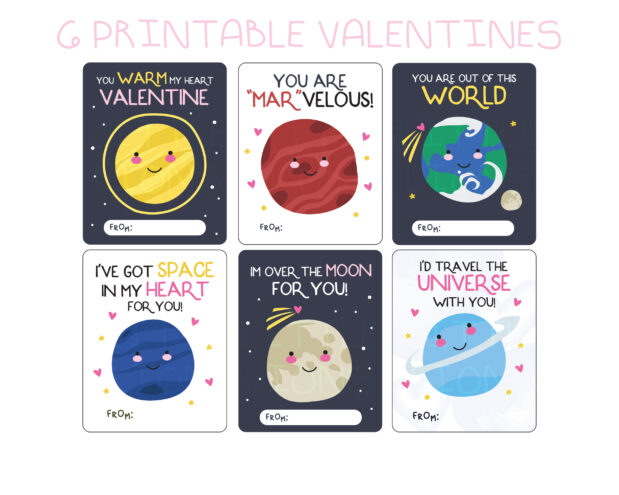 Solar System Valentines Cards - Image 3