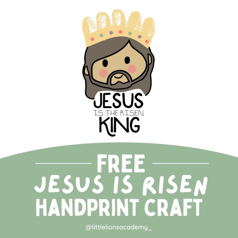 Free Jesus is Risen Craft for Kids