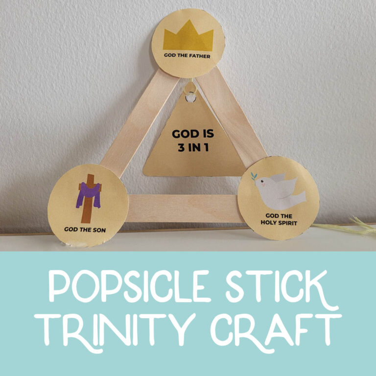 Popsicle Stick Trinity Craft