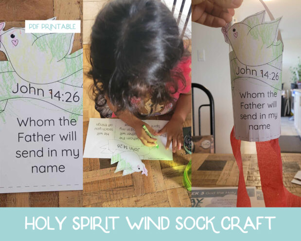 FREE Holy Spirit Wind Sock Craft